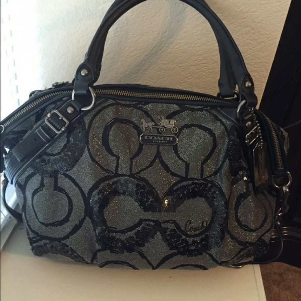 Coach sophia sequin logo Purse